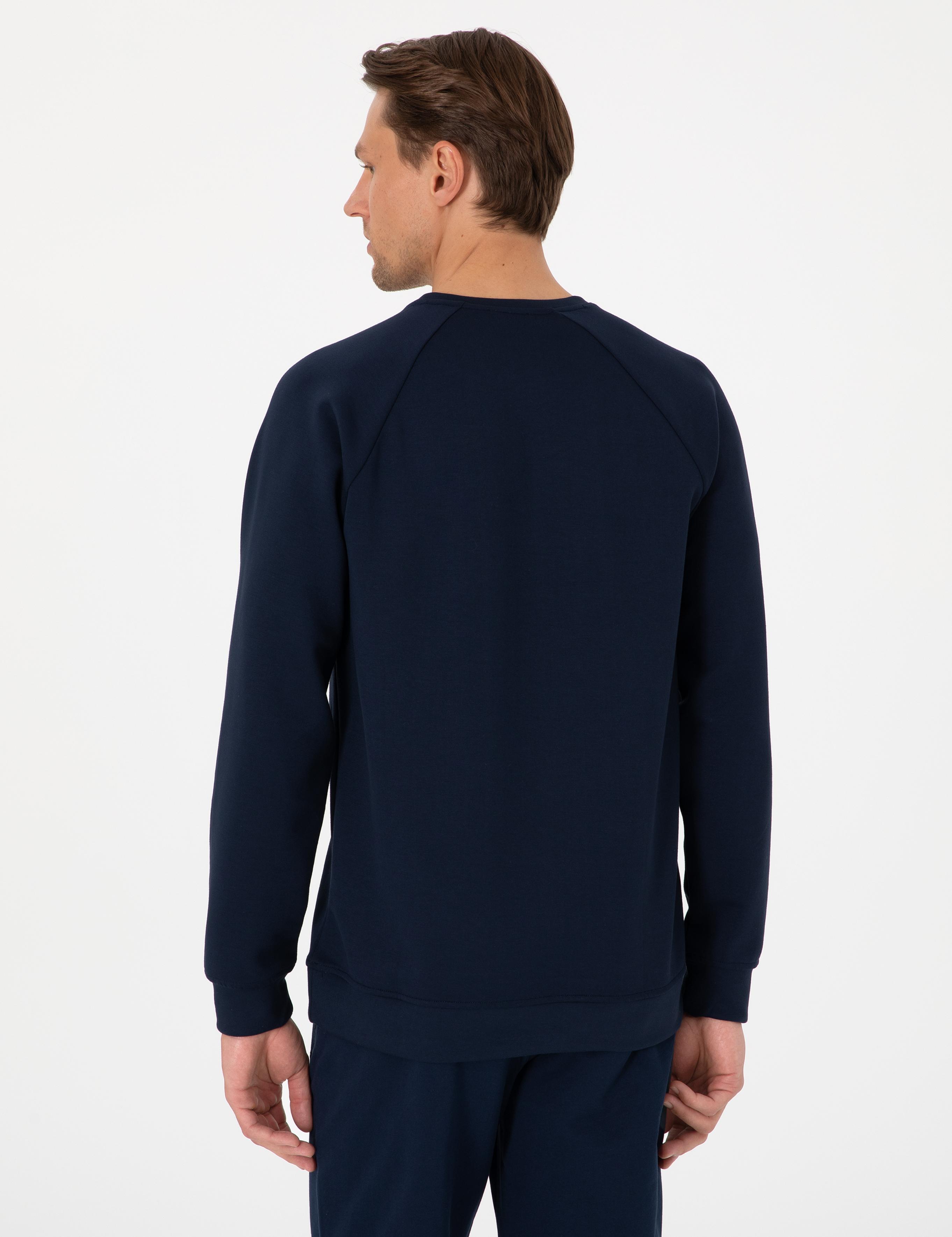 Lacivert Regular Fit Sweatshirt