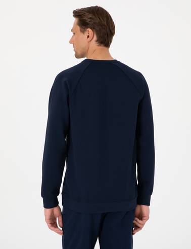 Lacivert Regular Fit Sweatshirt