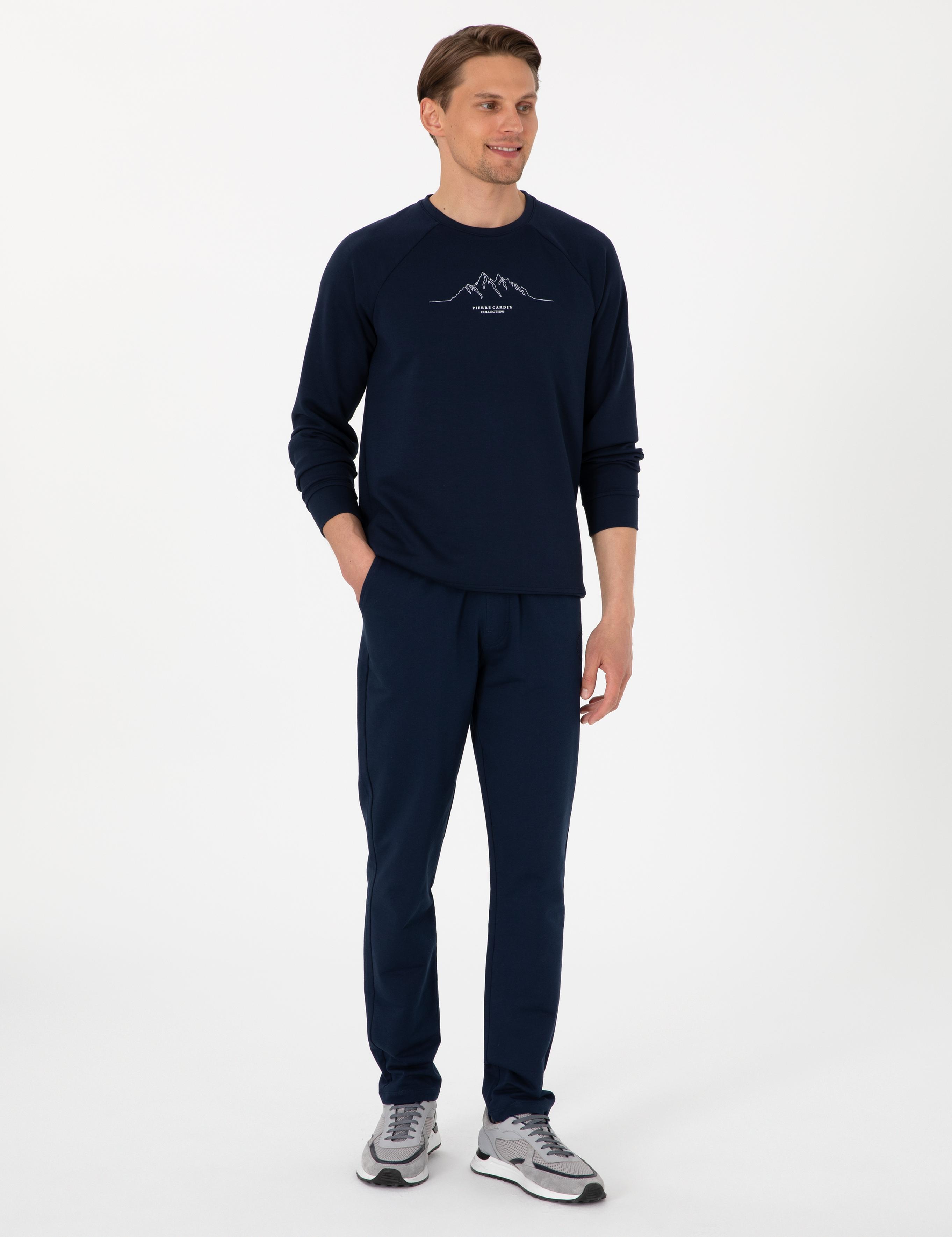 Lacivert Regular Fit Sweatshirt