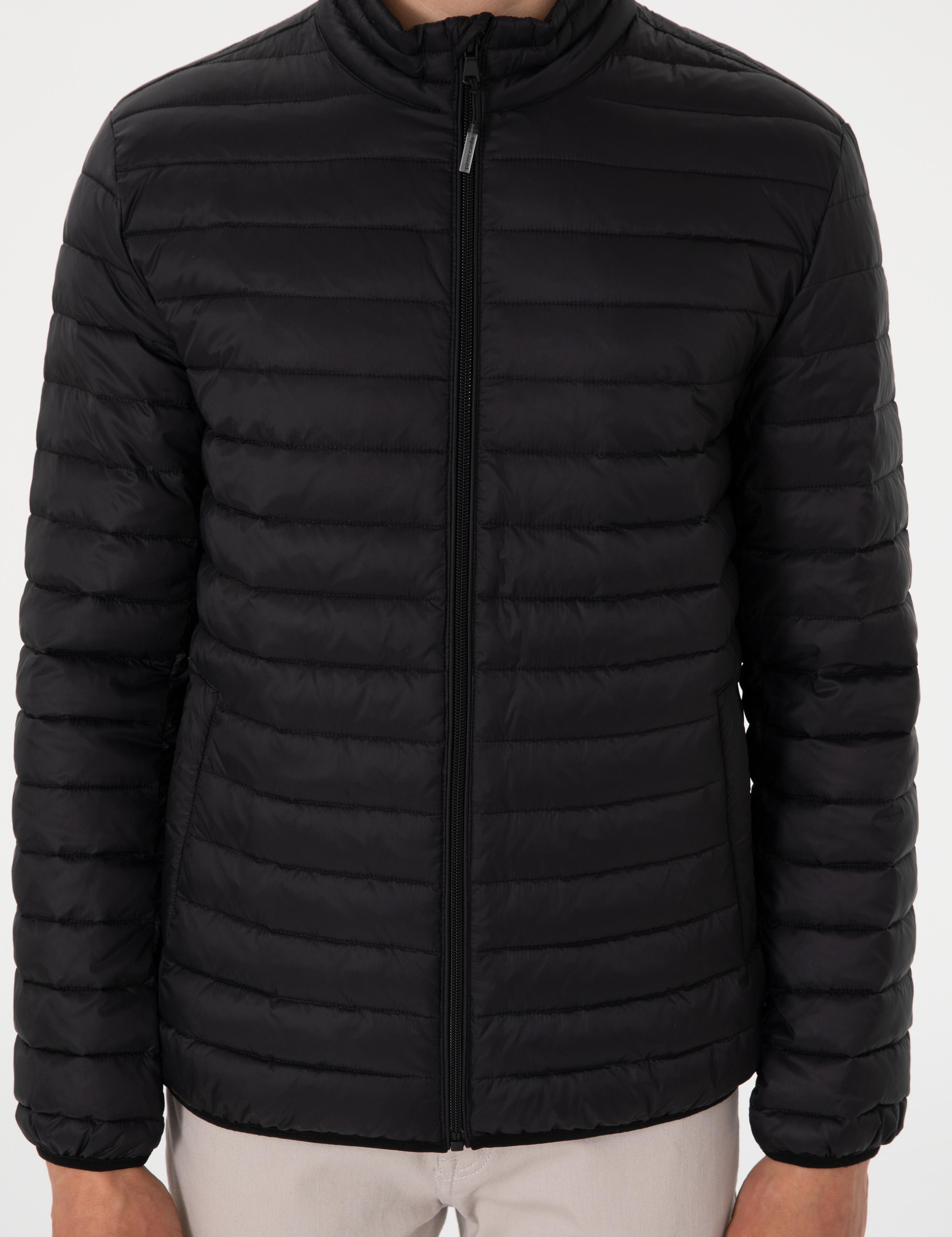 Siyah Cropped Slim Mont