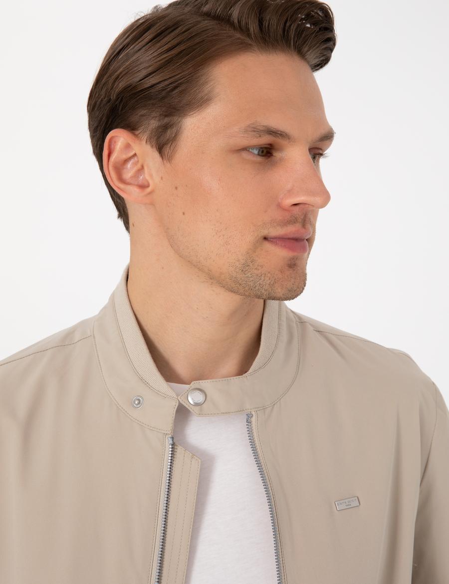 Bej Bomber Ceket