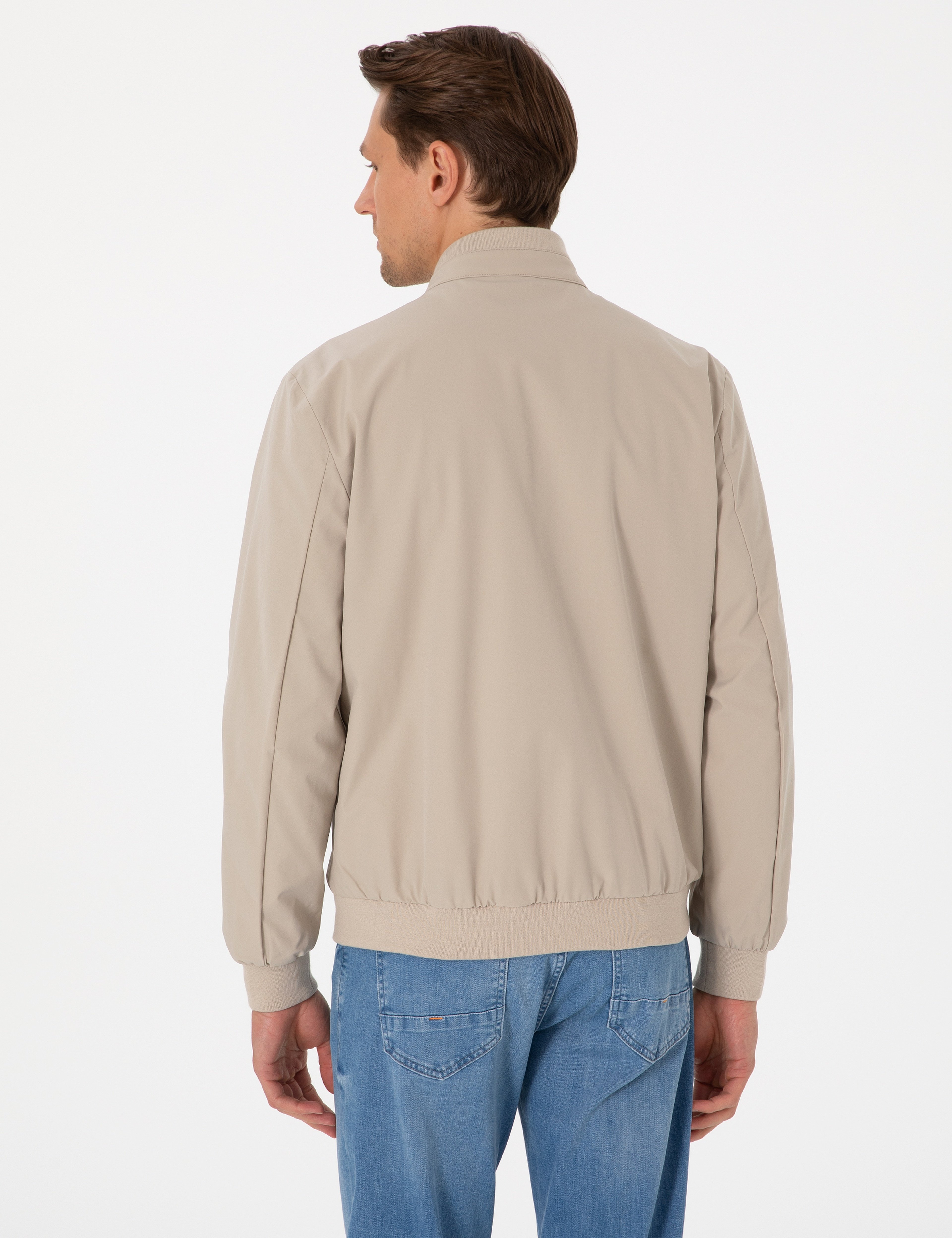 Bej Bomber Ceket