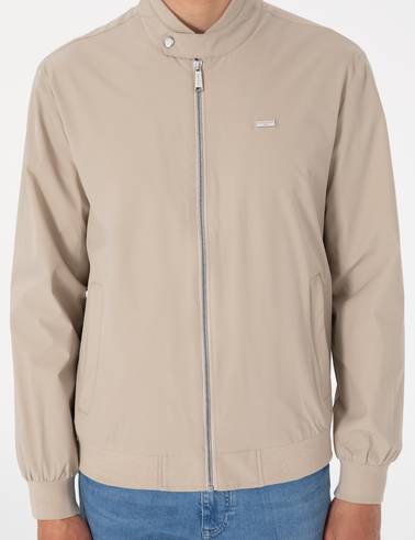 Bej Bomber Ceket