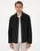 Siyah Regular Fit Fermuarlı İnce Mont
