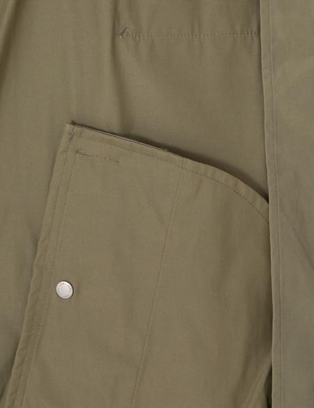 Haki Regular Fit Fermuarlı İnce Mont - 50306932011