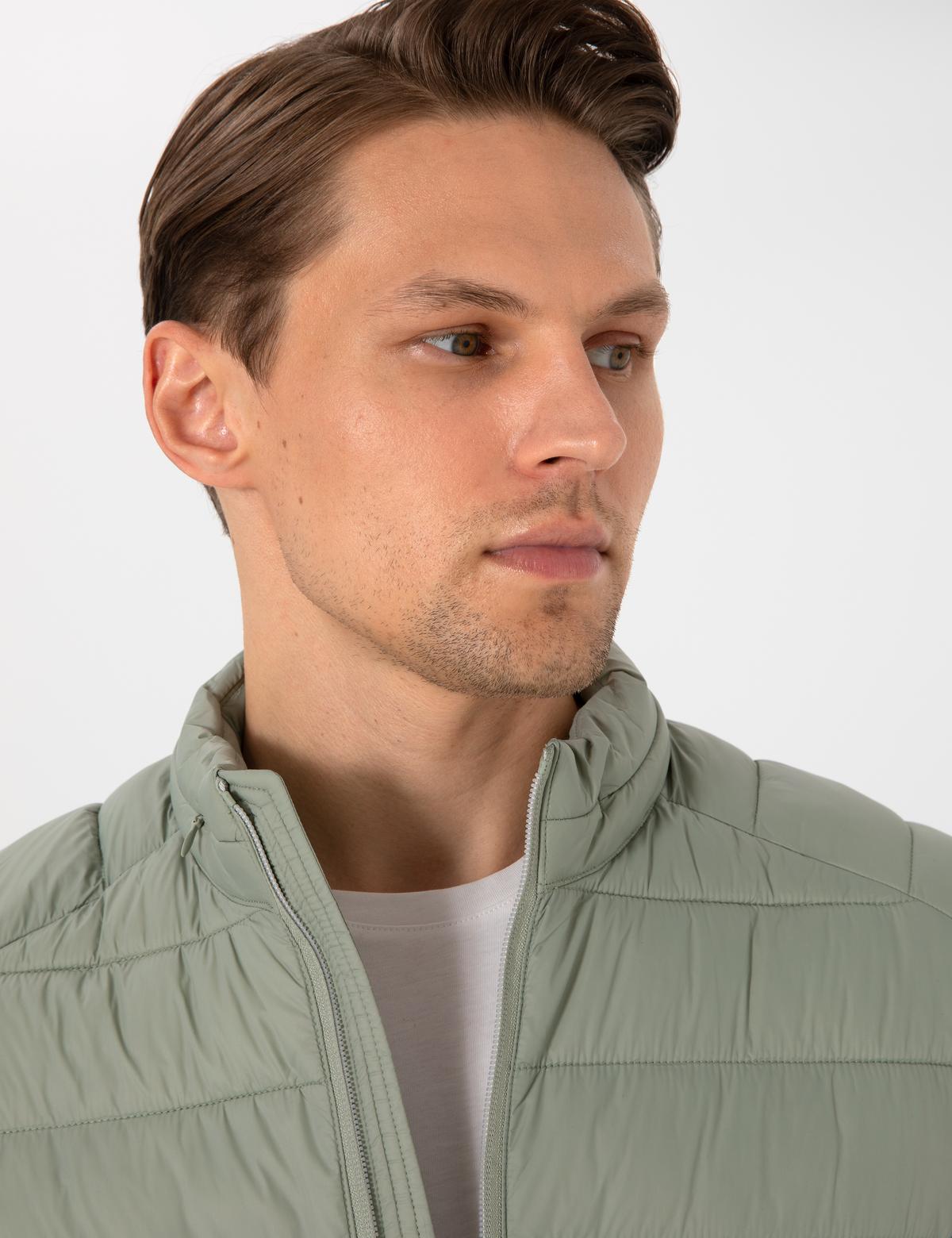 Yeşil Cropped Slim Mont - 50302527095