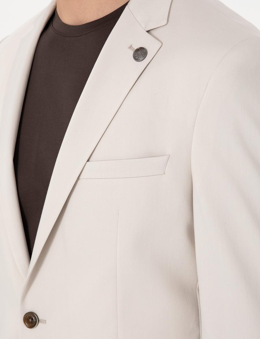 Bej Ex. Slim Fit Takım Elbise