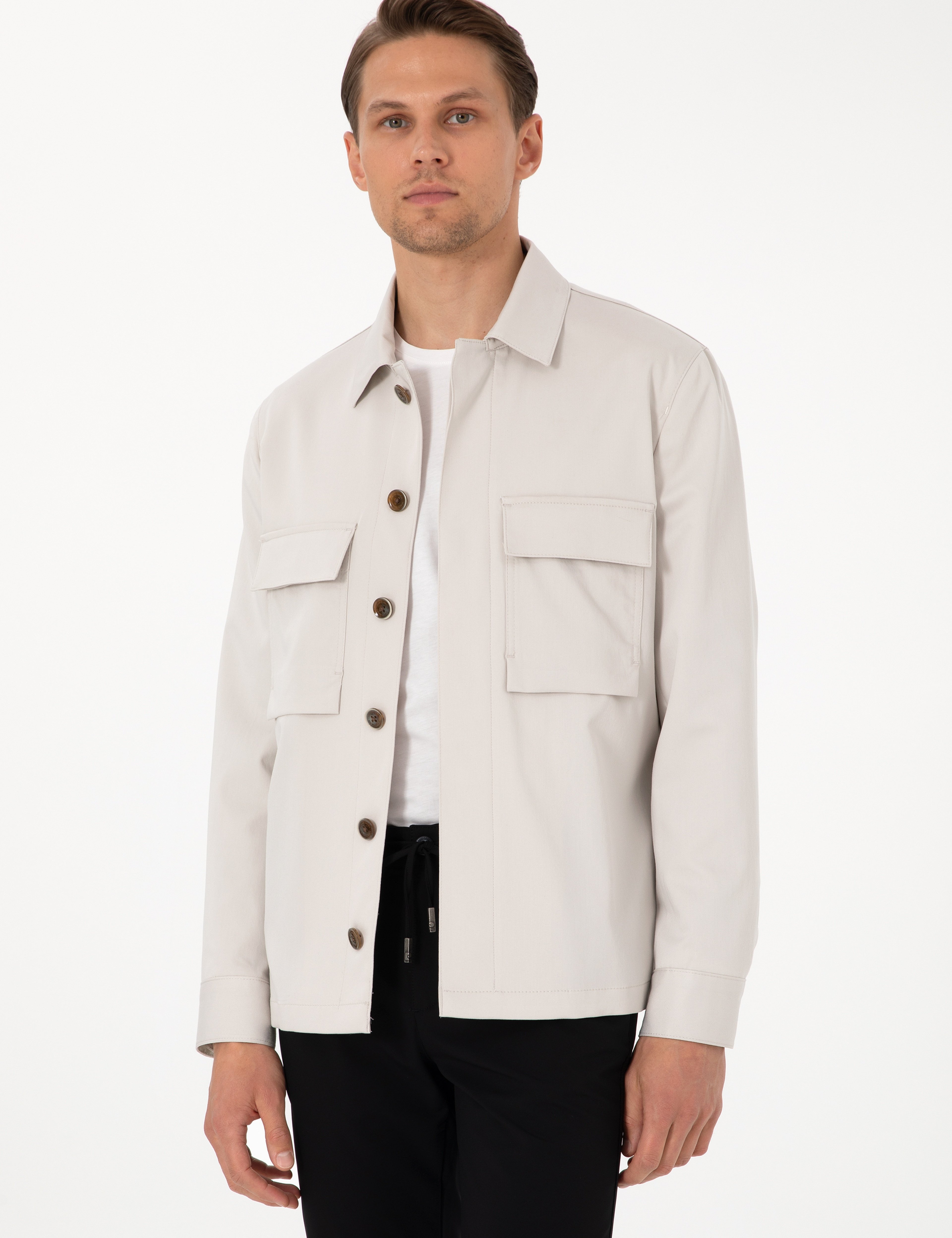 Bej Regular Fit Ceket