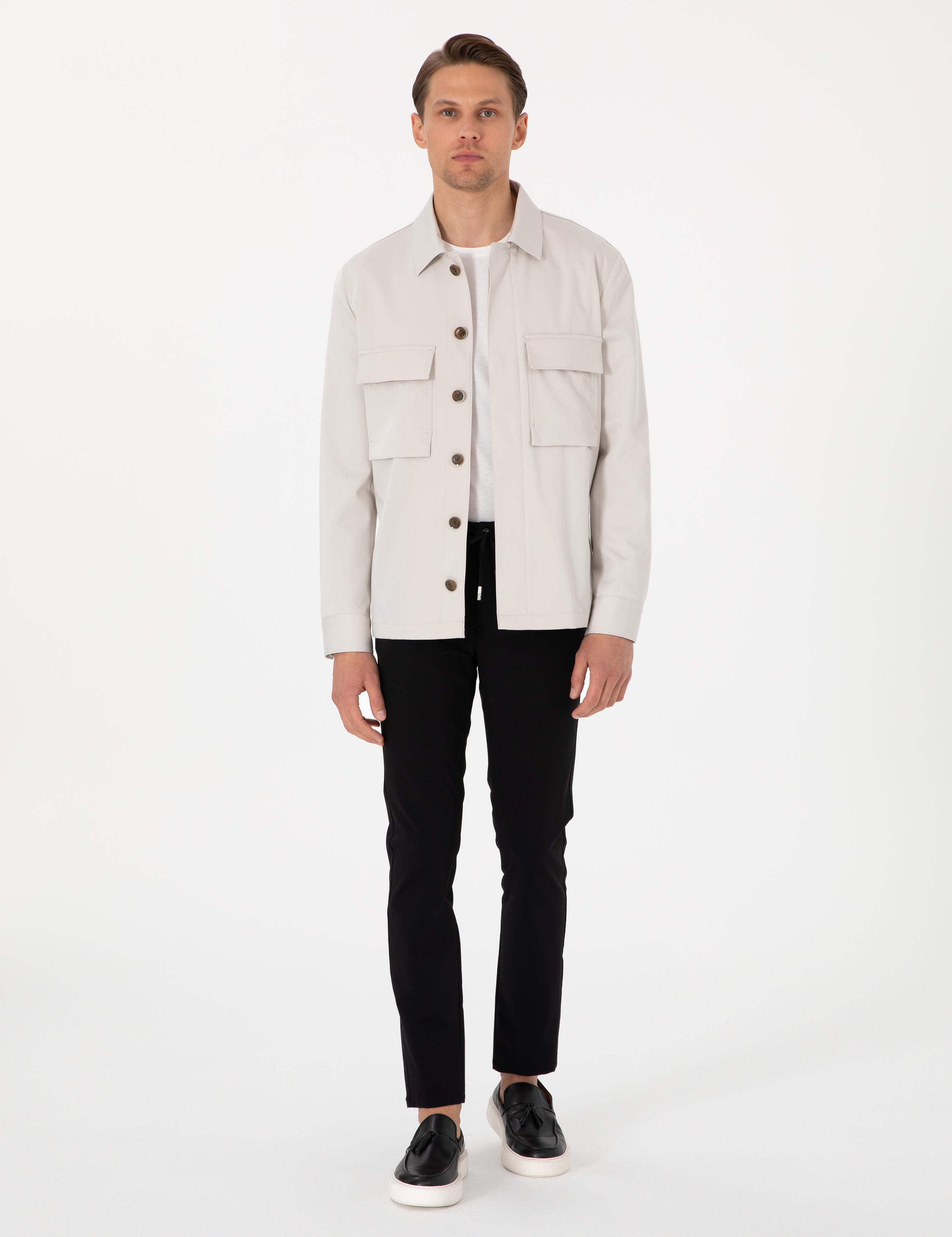 Bej Regular Fit Ceket