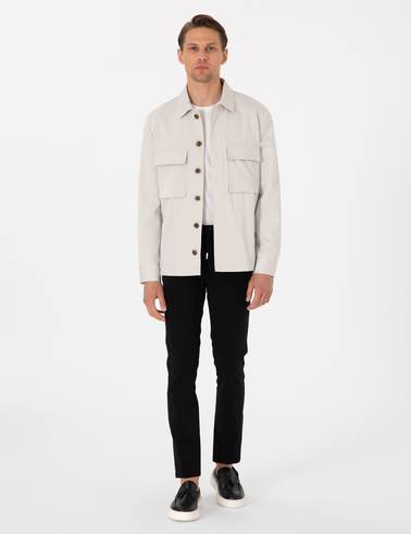 Bej Regular Fit Ceket