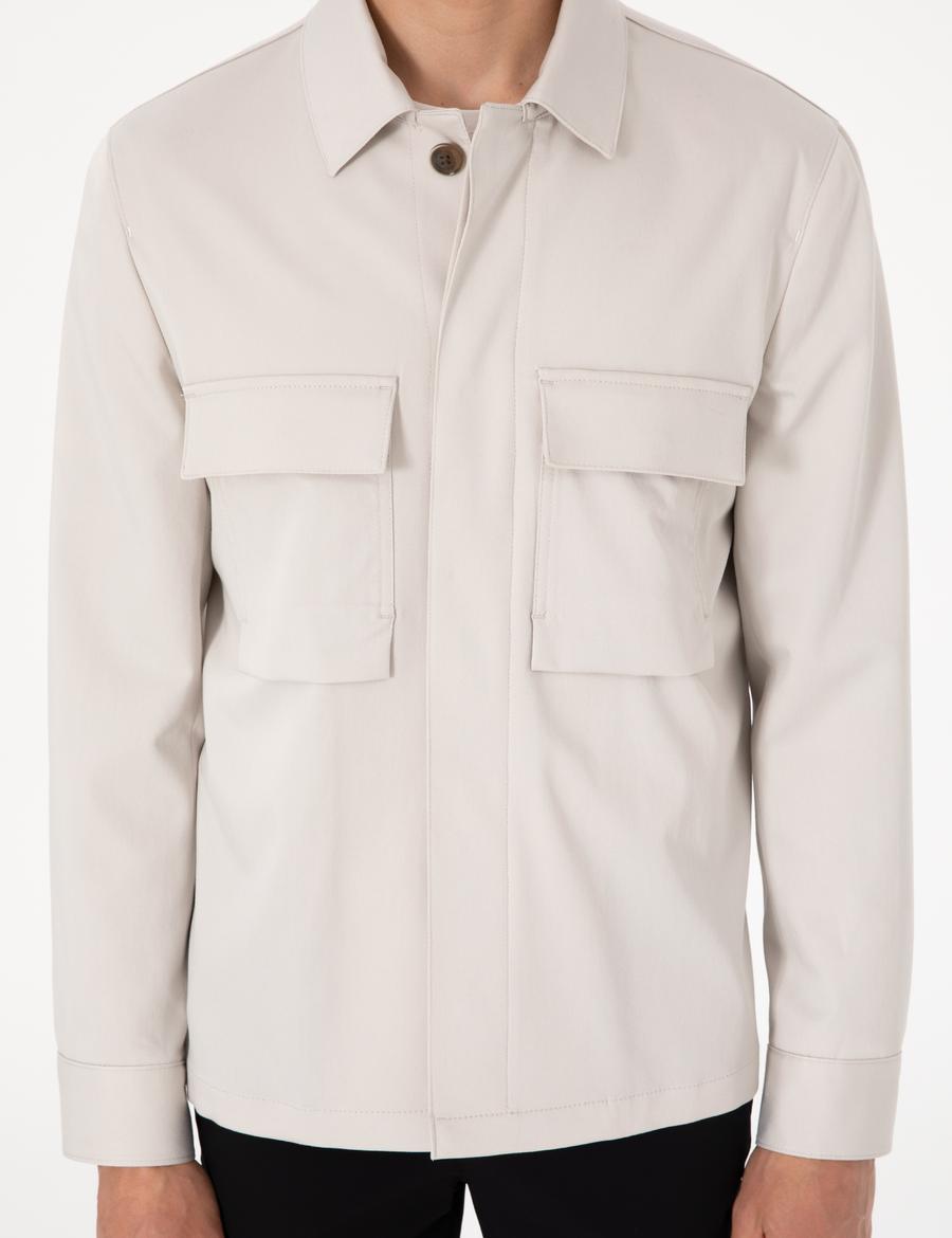 Bej Regular Fit Ceket