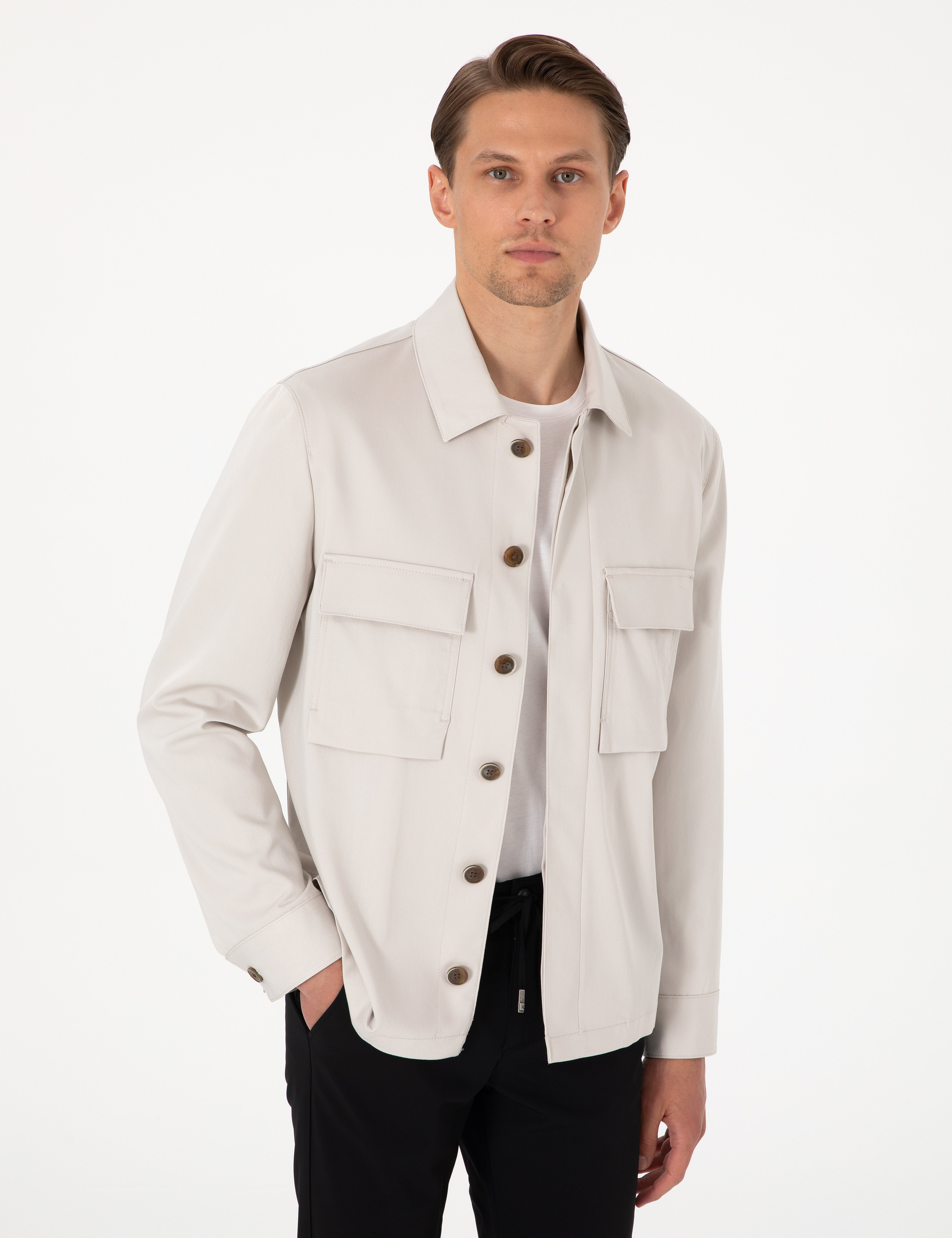 Bej Regular Fit Ceket