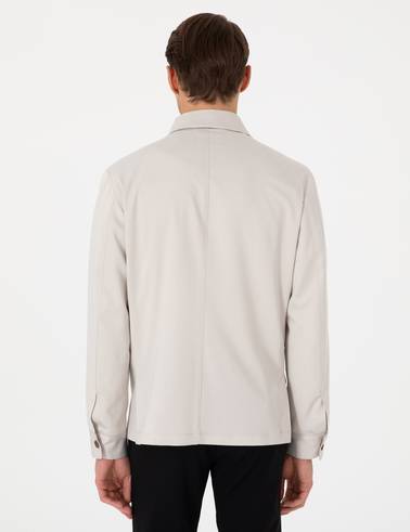 Bej Regular Fit Ceket