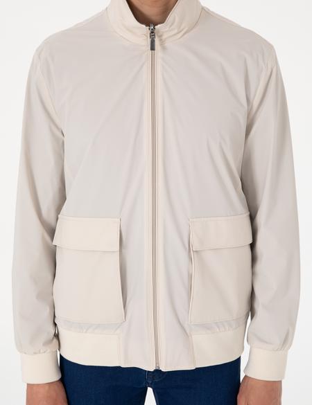 Ekru Çift Taraflı Baharlık Mont - 50303309011