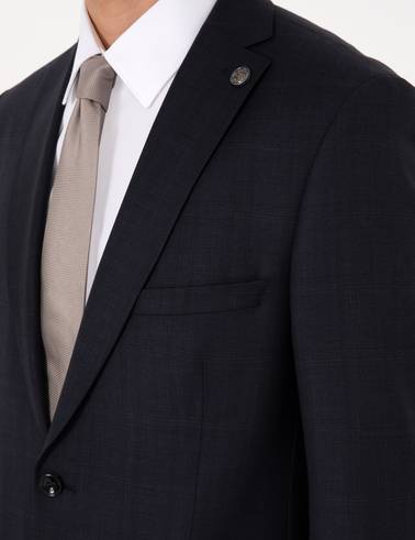 Lacivert Slim Fit Yün Takım Elbise