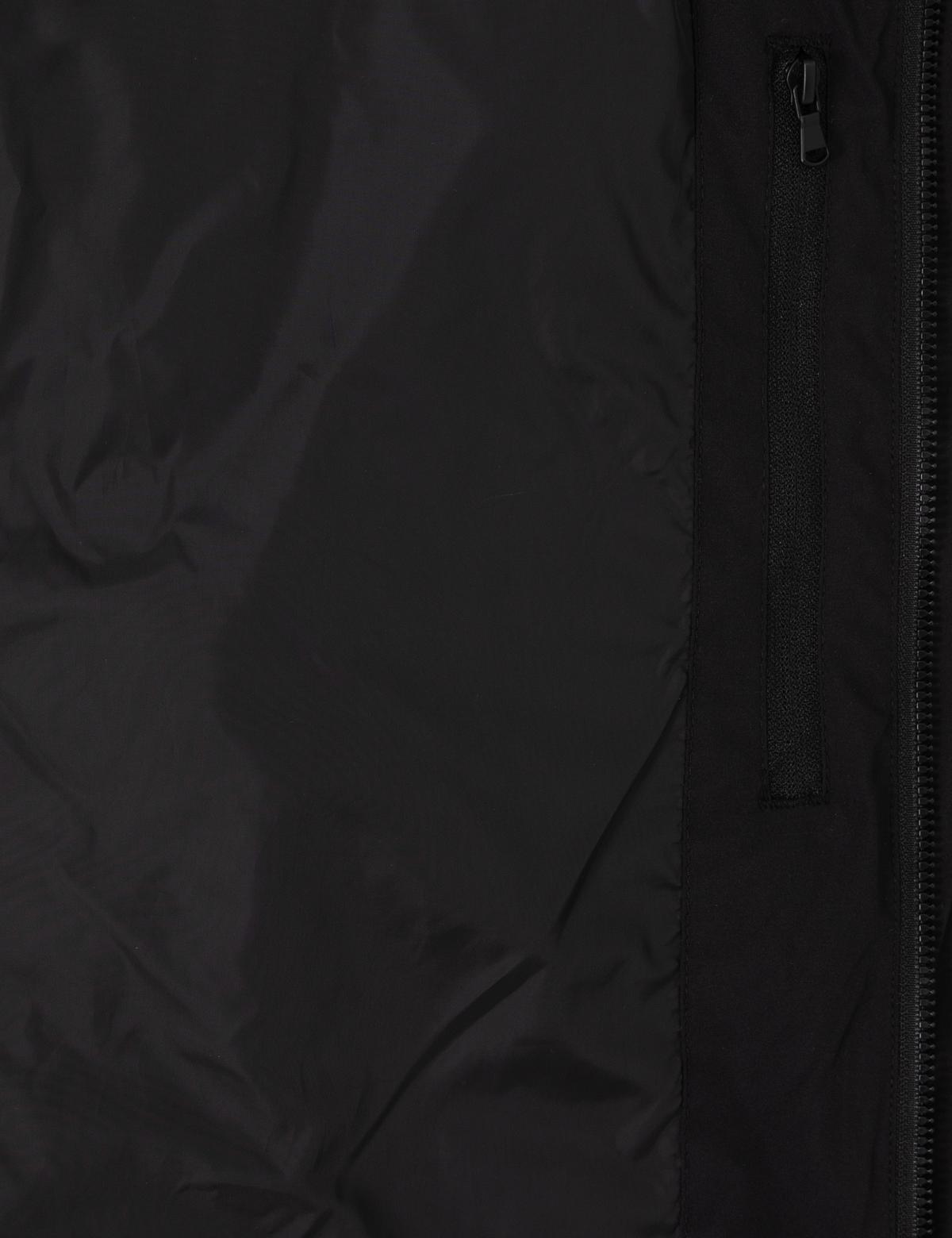 Siyah Gömlek Yaka Kapitone Mont - 50305698004