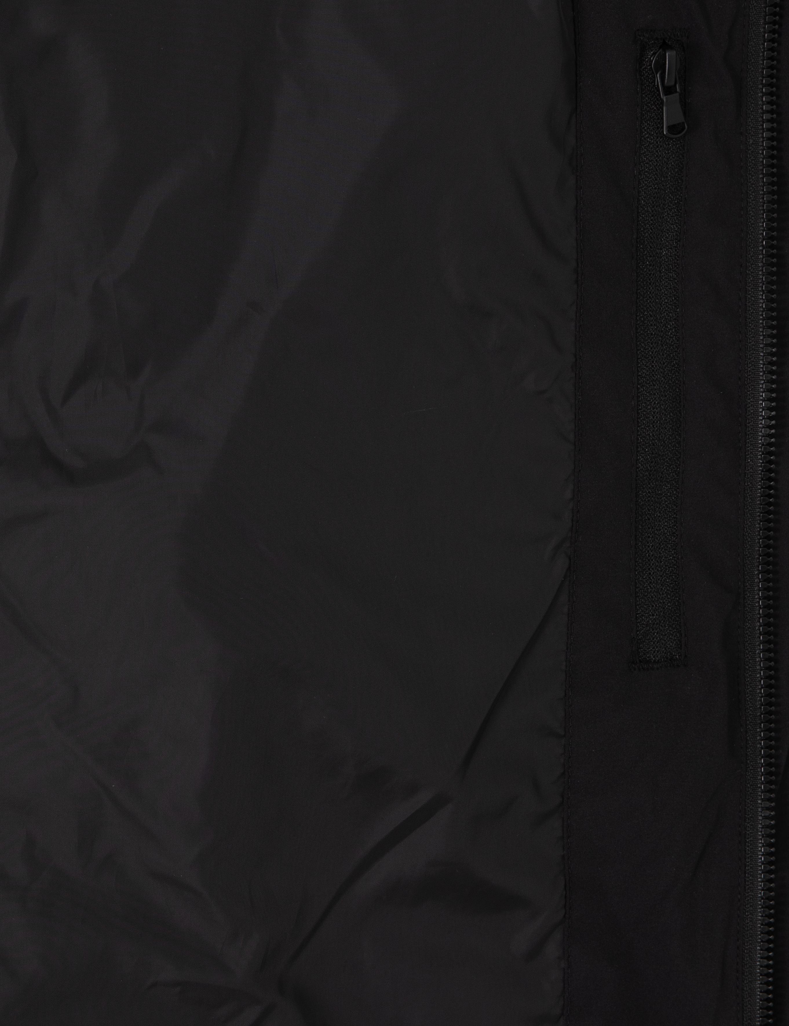 Siyah Gömlek Yaka Kapitone Mont