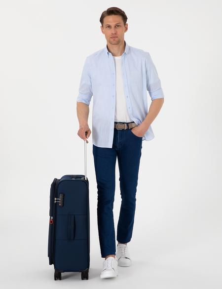 Lacivert Orta Boy Kumaş Valiz - 50294154001