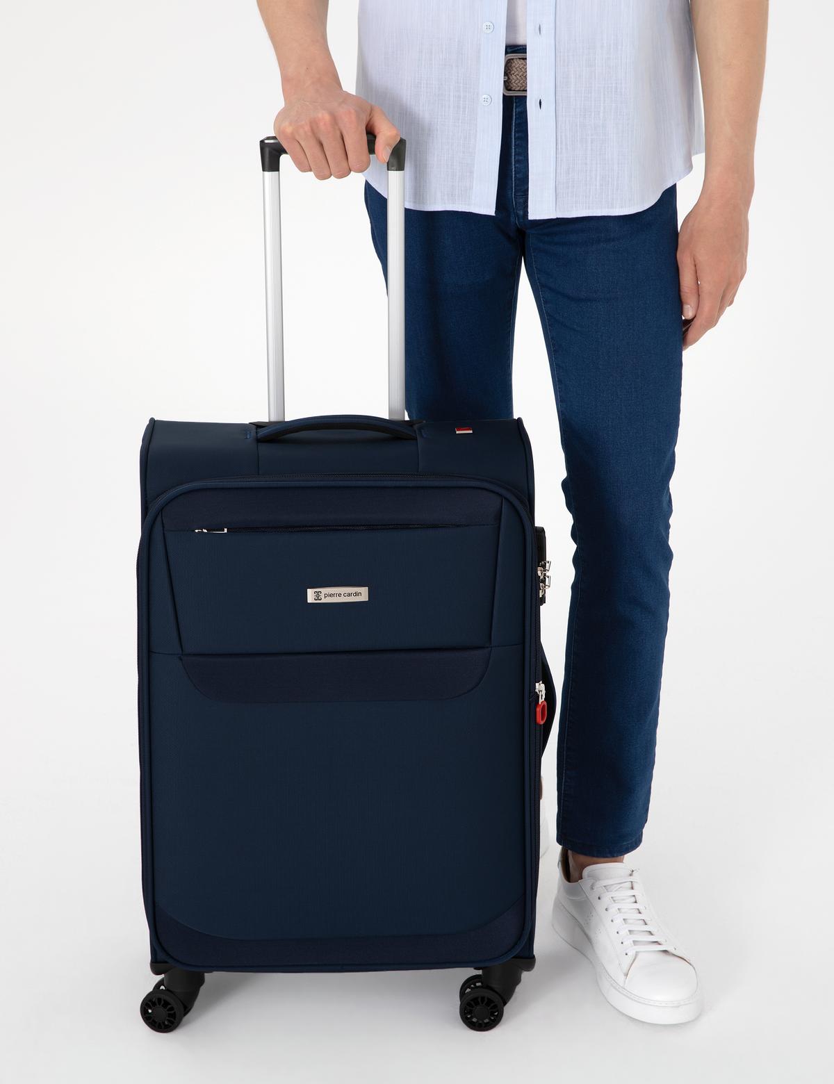 Lacivert Orta Boy Kumaş Valiz - 50294154001