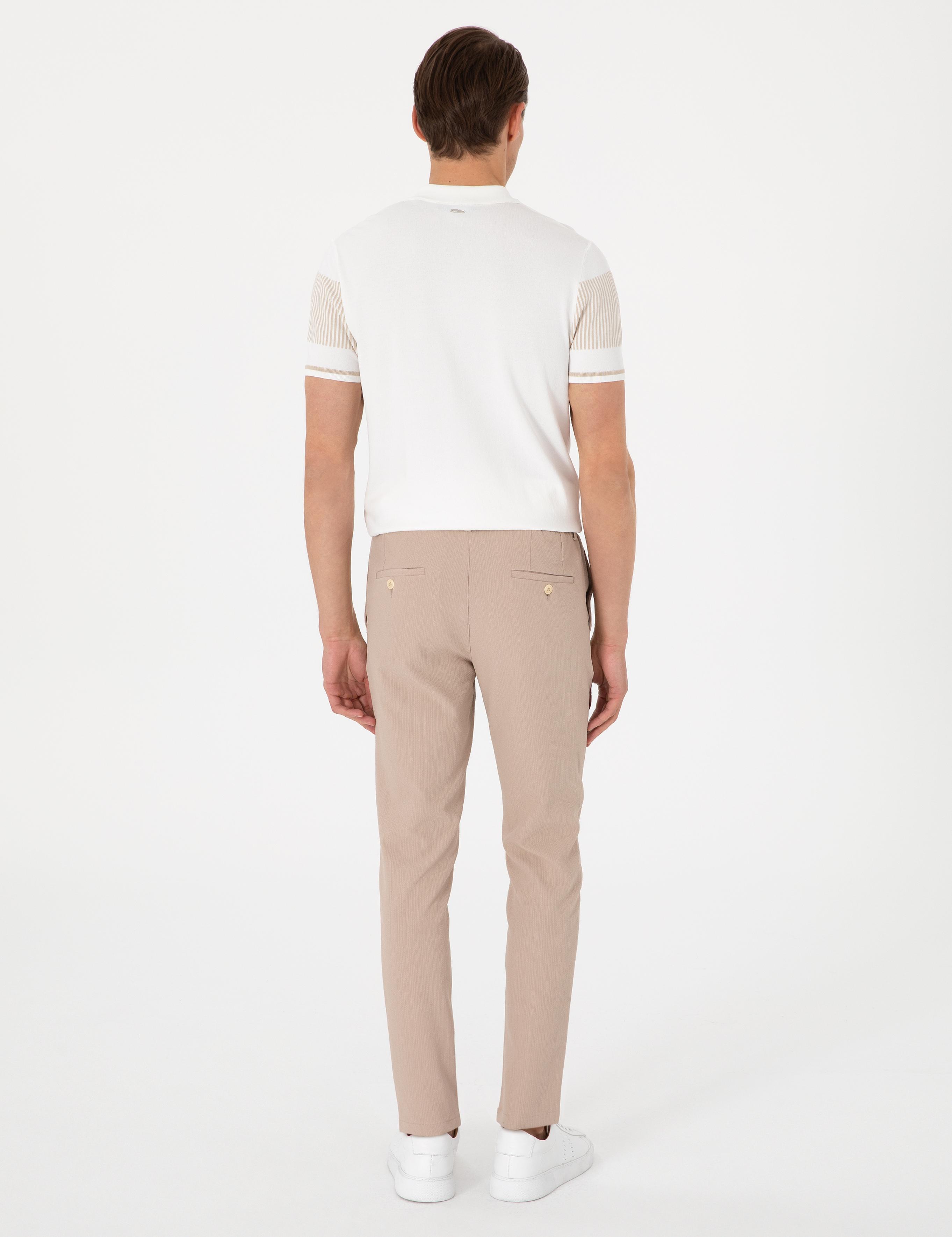 Bej Klasik Jogger Pantolon