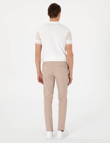 Bej Klasik Jogger Pantolon