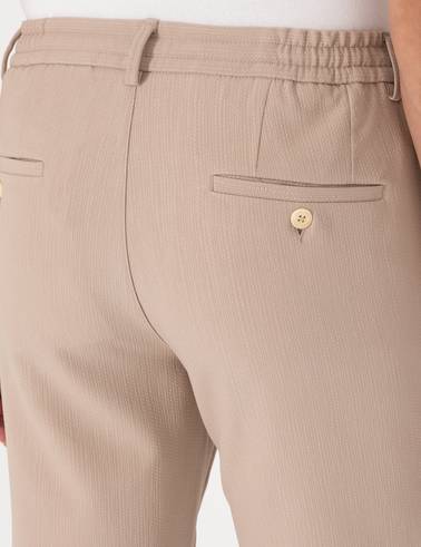 Bej Klasik Jogger Pantolon