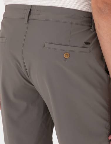 Vizon Slim Fit Beli Lastikli Bağcıklı Dokuma Şort