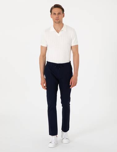 Ekru Slim Fit %100 Pamuk Polo Yaka Triko Tişört