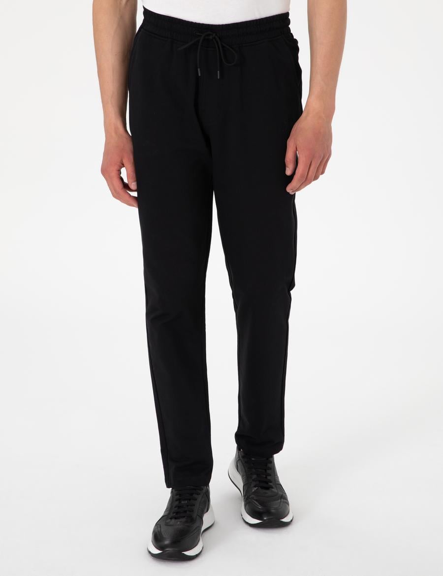 Siyah Slim Fit Eşofman Altı