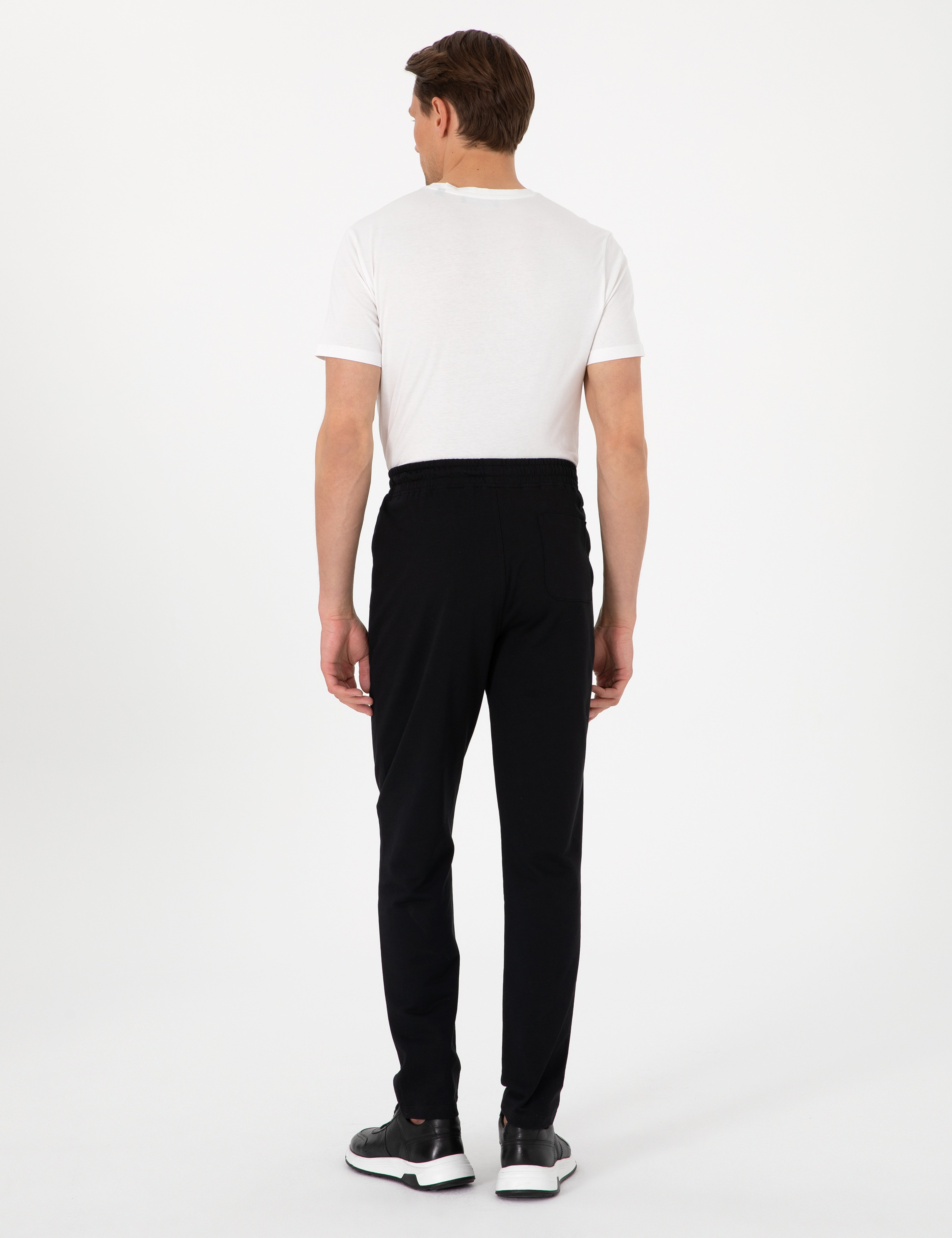 Siyah Slim Fit Eşofman Altı