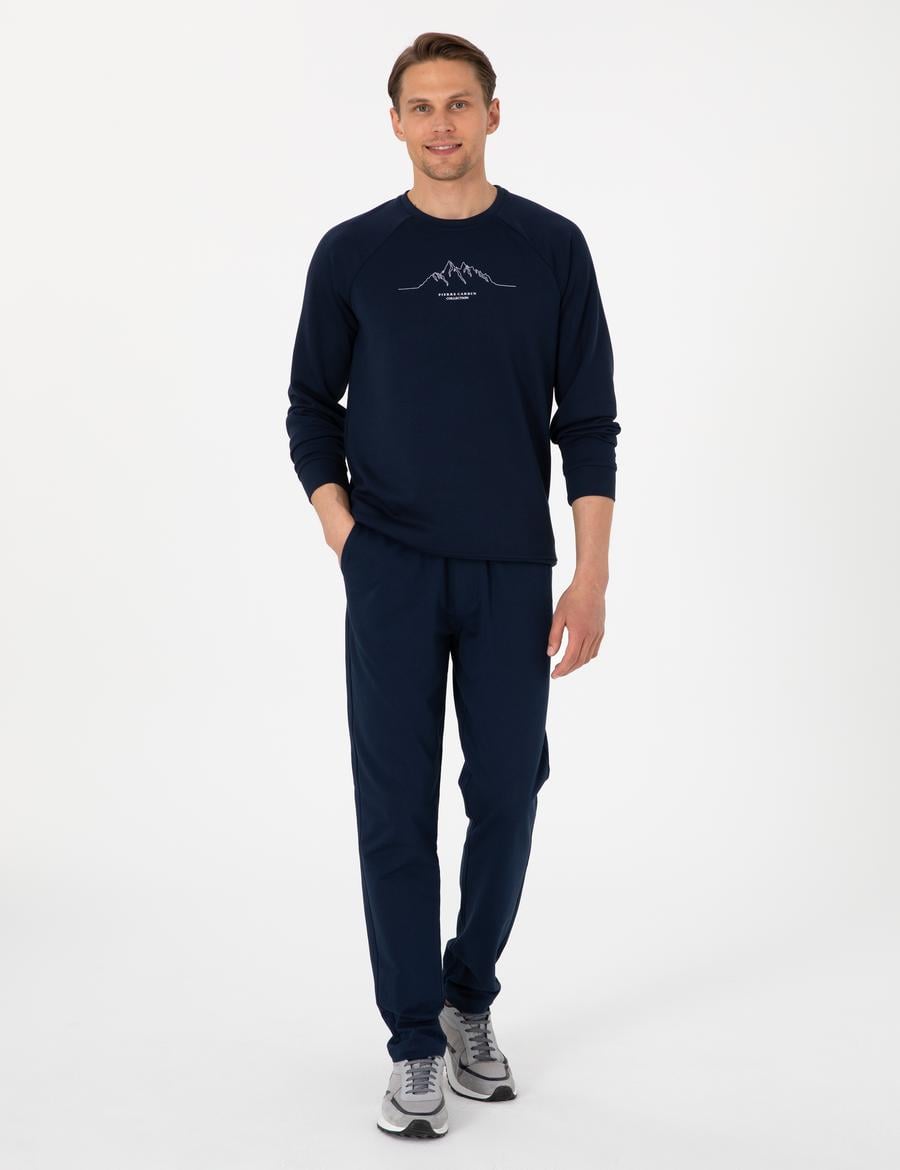 Lacivert Slim Fit Eşofman Altı