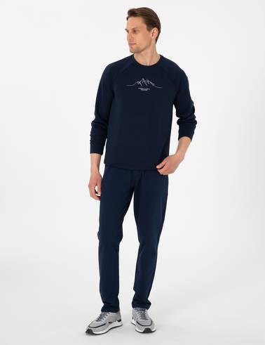Lacivert Slim Fit Eşofman Altı