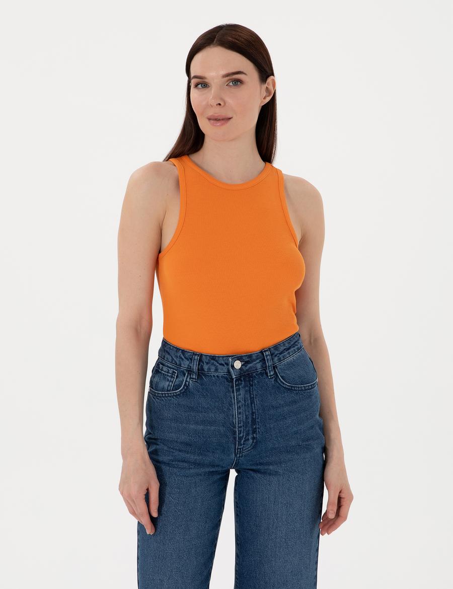 Turuncu Ex. Slim Fit Tişört