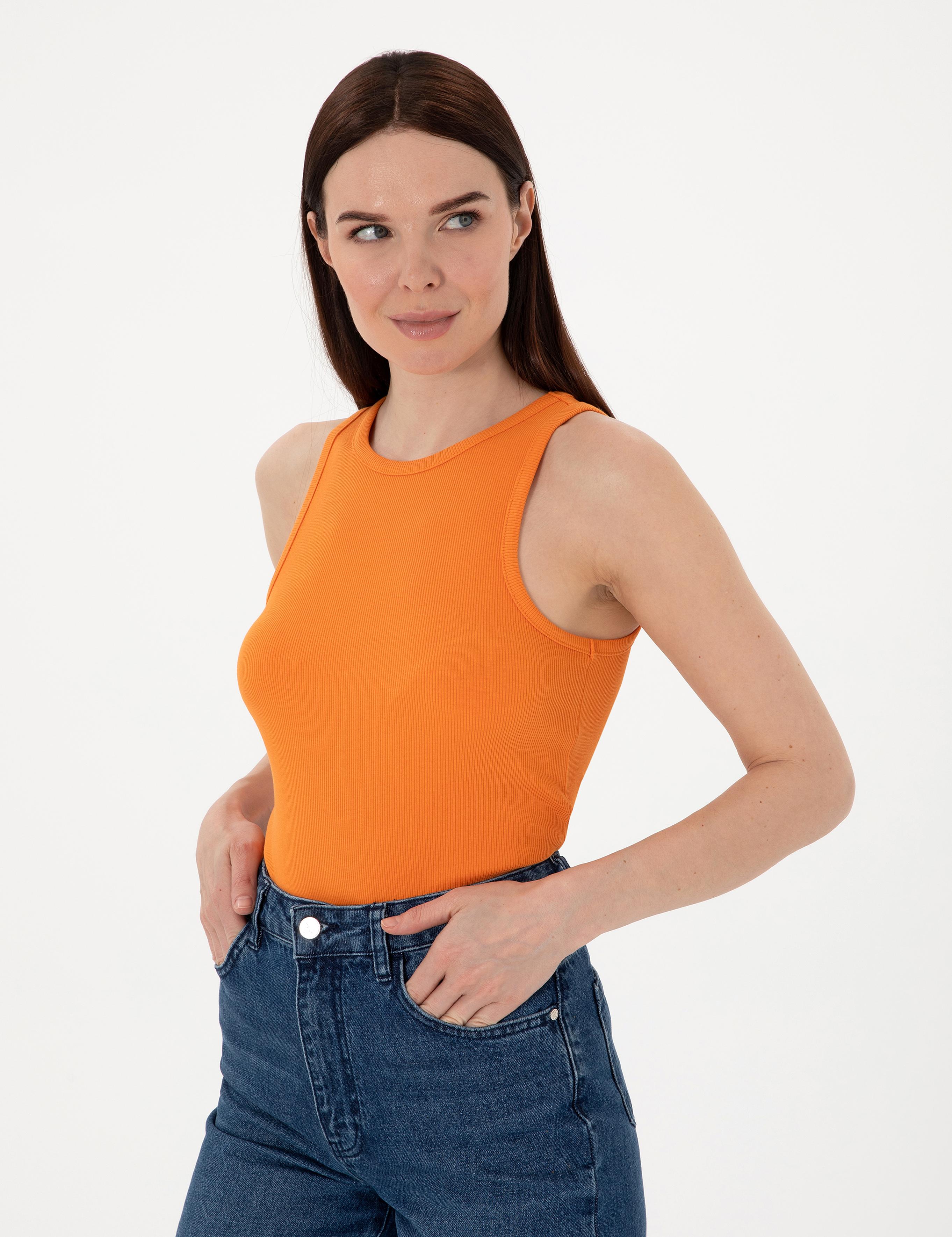 Turuncu Ex. Slim Fit Tişört