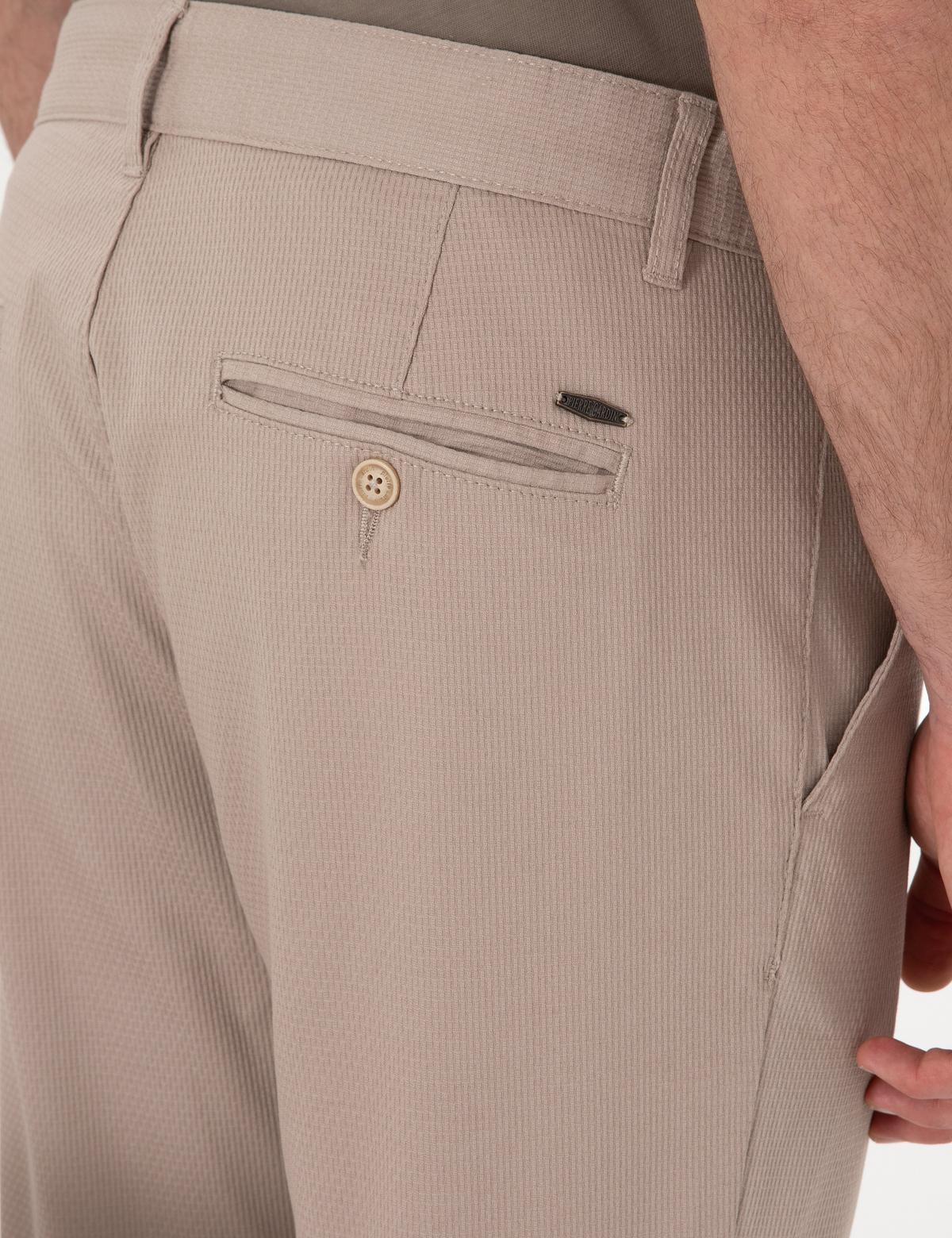 Bej Slim Fit Kanvas Pantolon - 50308077095