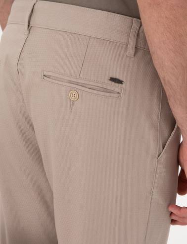 Bej Slim Fit Kanvas Pantolon