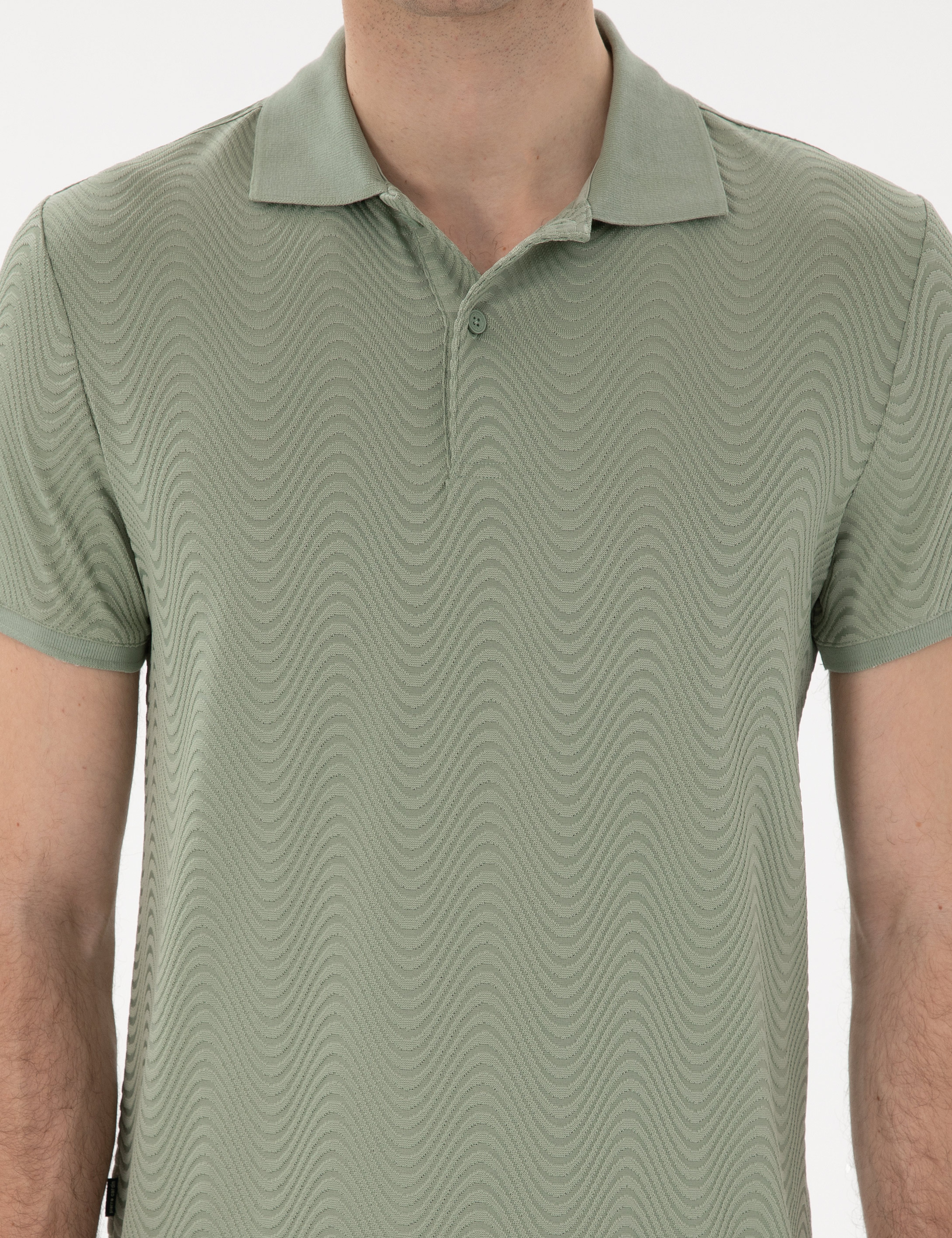 Çağla Slim Fit Polo Yaka Tişört - Image 6