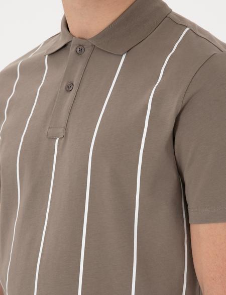 Koyu Vizon Regular Fit Polo Yaka Tişört - 50310158010