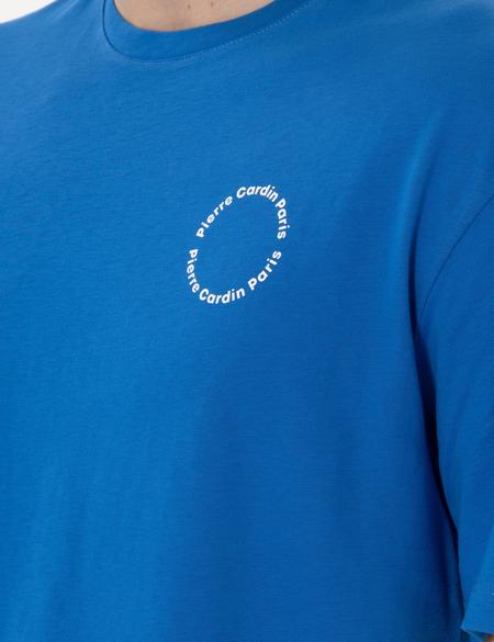 İndigo Comfort Fit Bisiklet Yaka Tişört - 50310076034