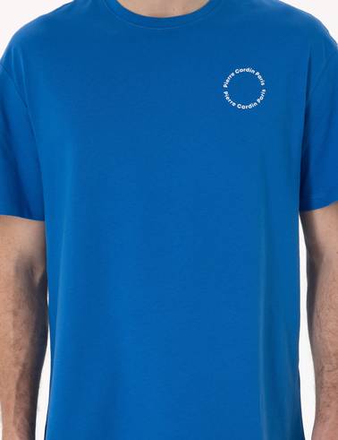 İndigo Comfort Fit Bisiklet Yaka Tişört