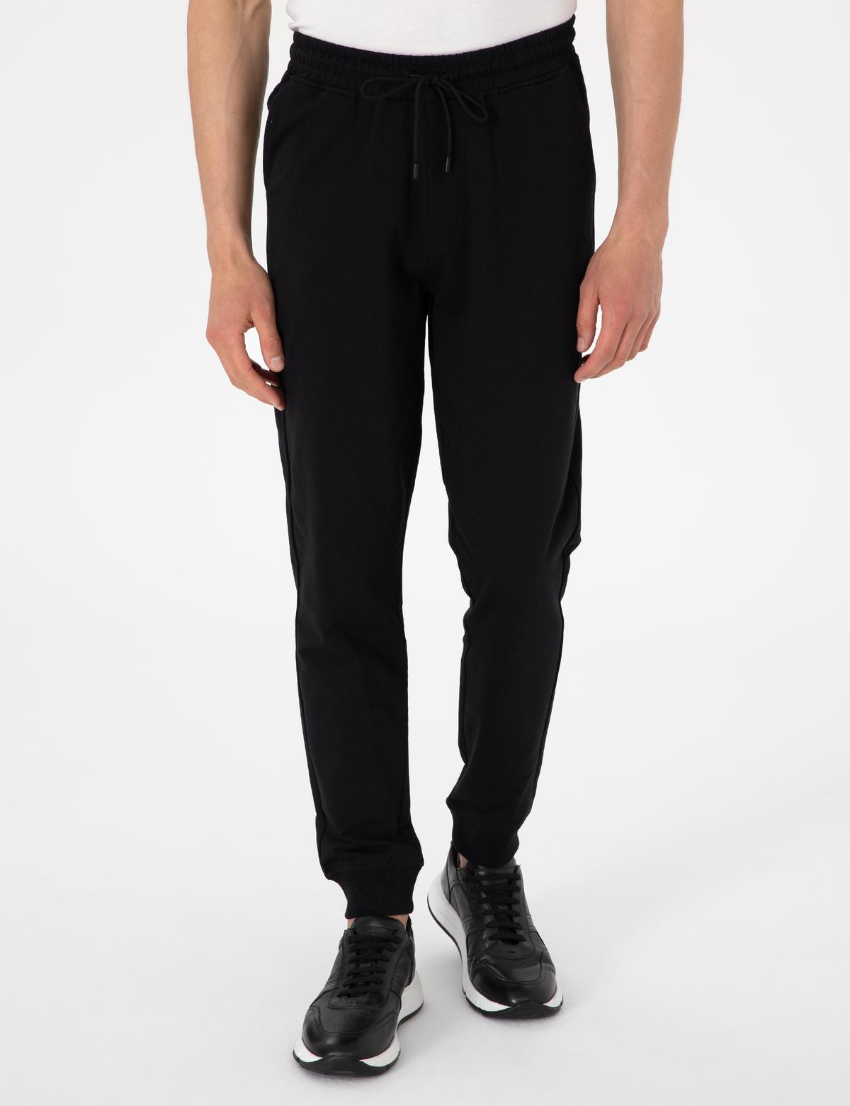 Siyah Slim Fit Eşofman Altı - 50308358007