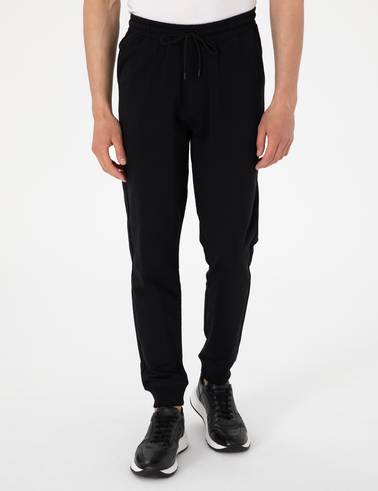 Siyah Slim Fit Eşofman Altı