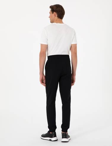 Siyah Slim Fit Eşofman Altı