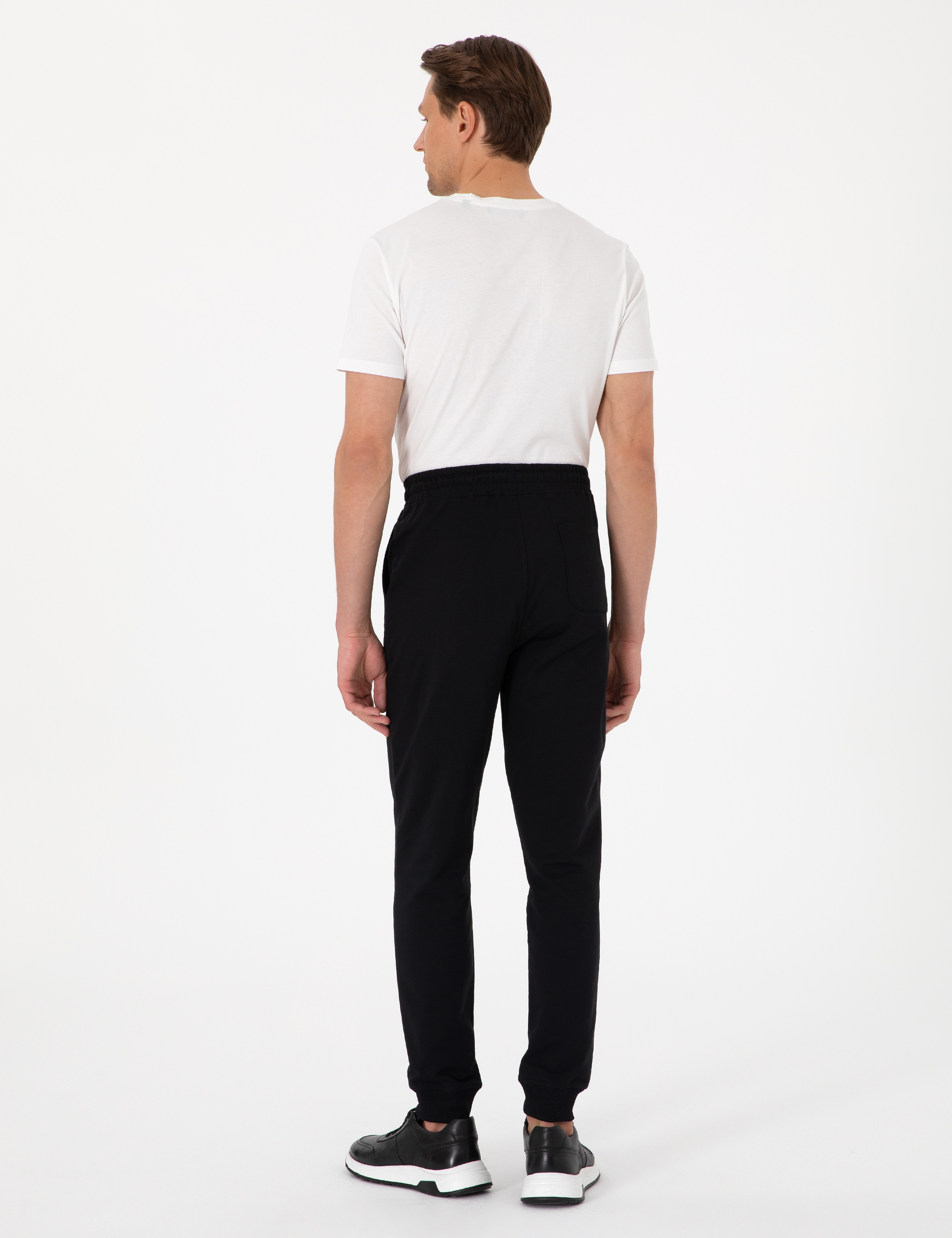 Siyah Slim Fit Eşofman Altı