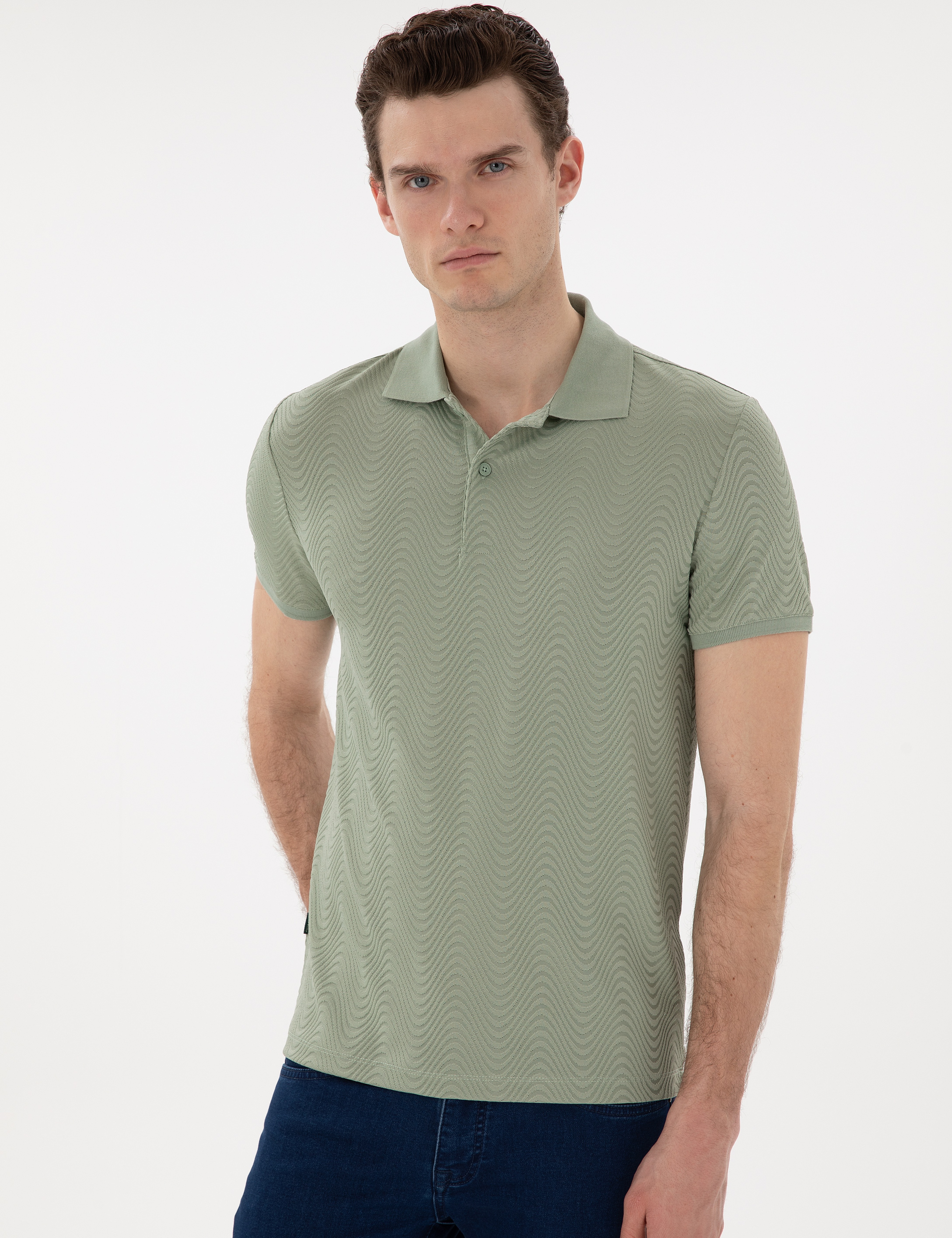 Çağla Slim Fit Polo Yaka Tişört