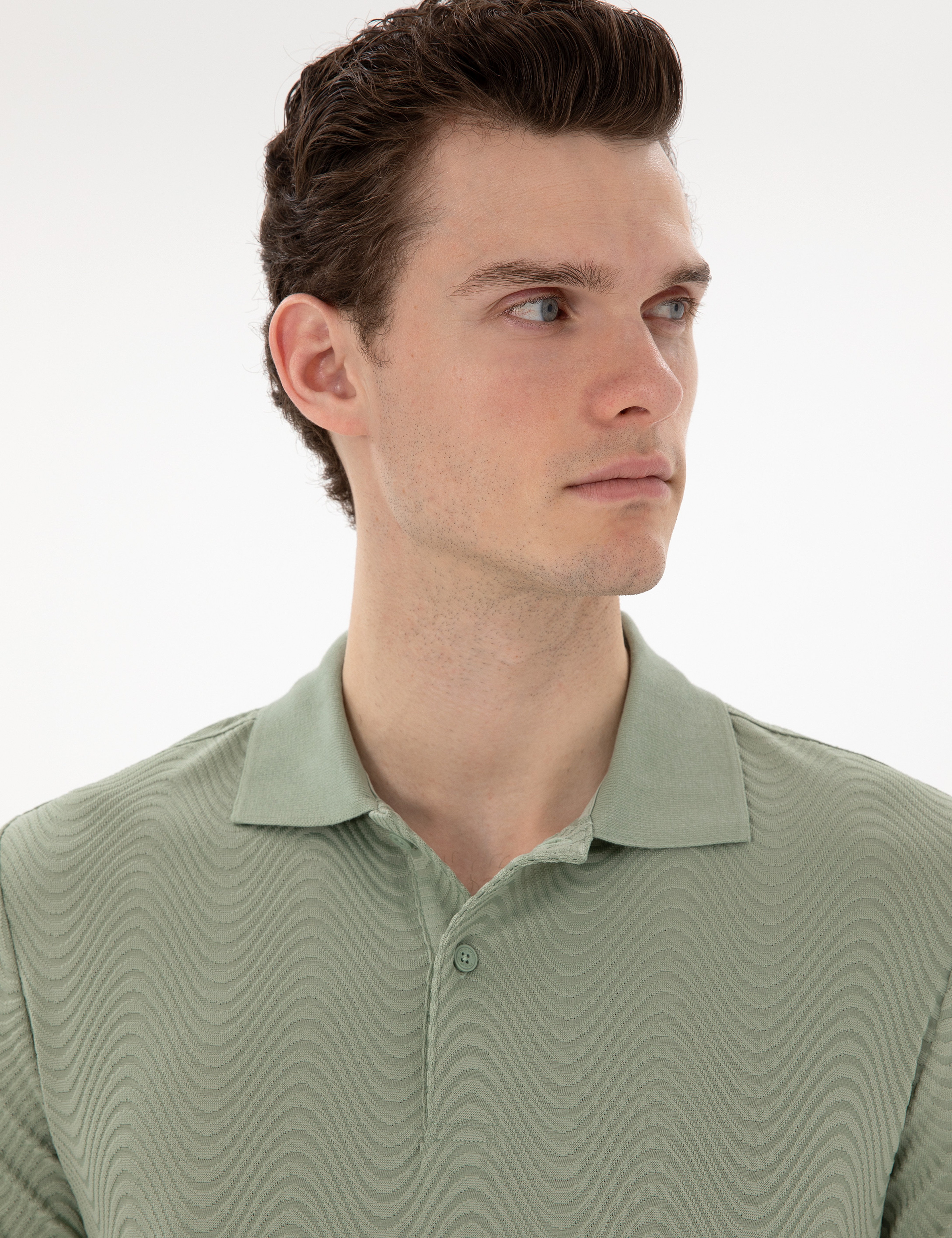 Çağla Slim Fit Polo Yaka Tişört - Image 2