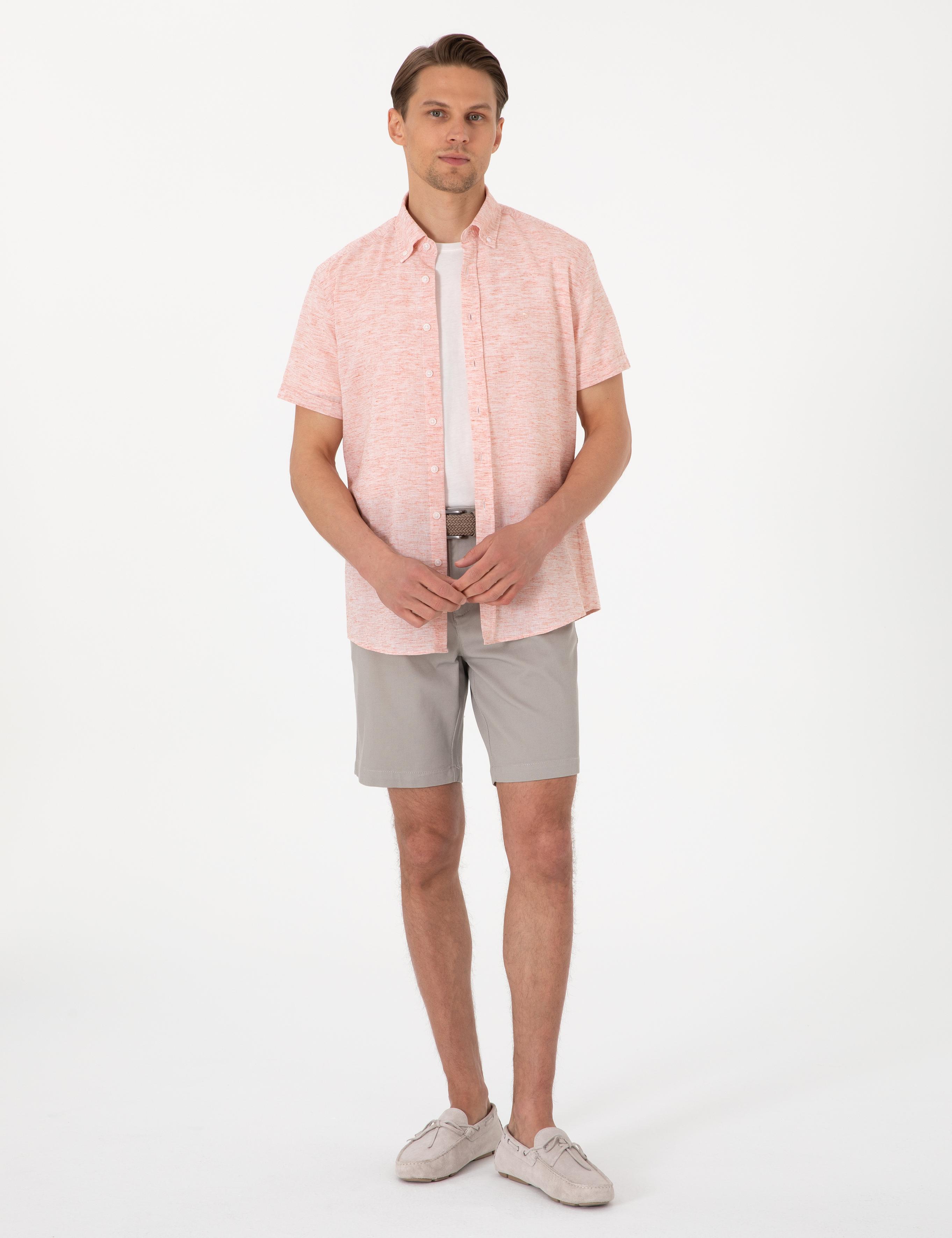 Taş Slim Fit Dokuma Şort