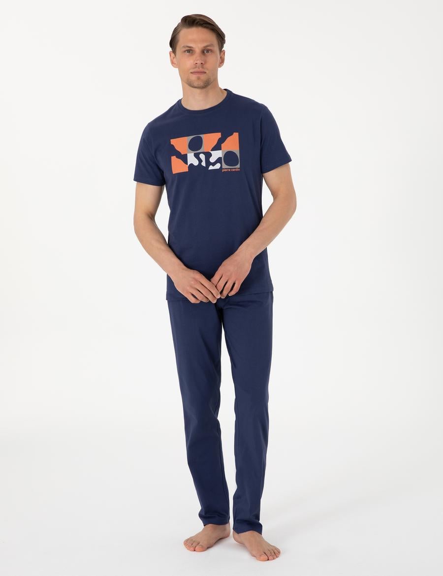 Mavi Kısakol Pijama Takımı