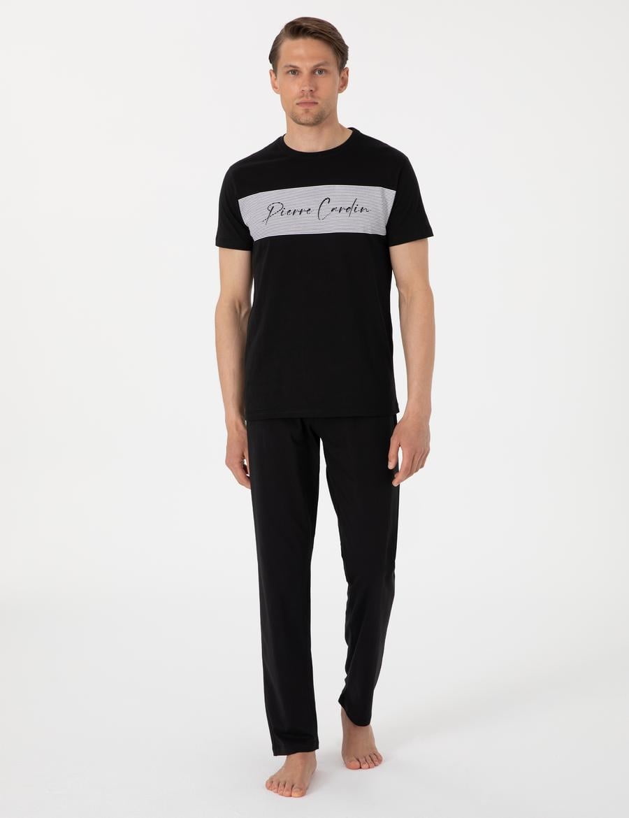 Siyah Kısakol Pijama Takımı