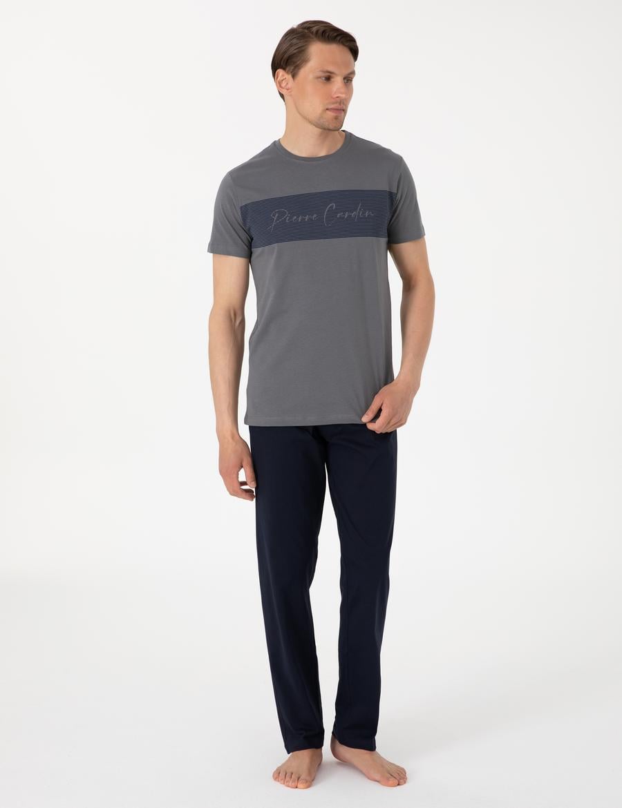 Gri Kısakol Pijama Takımı